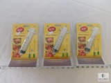 Lot of 3 Tablecraft Flavor Injector - each with 2 Stainless steel tips