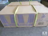 Case 6 dozen 20oz Textured Amber Tumbler Cups each 6.5