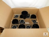 Case of 24 International Tableware 12 oz Funnel Coffee Latte Cups Black