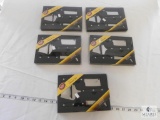 Lot of 5 Sets Tablecraft Stainless Steel Cheese Knife Set with Plane & Cleaver