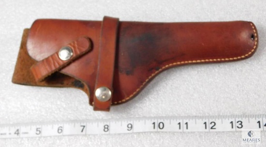 Hunter leather holster, fits 4"-6" revolvers