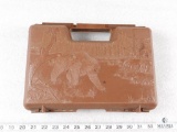 Pistol case with embossed bear graphics