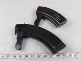 Qty 2 - metal SKS mags, 0 rd and 20 rd