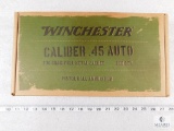 Winchester Caliber .45 Auto wooden box - empty