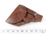 Polish Military leather flap holster