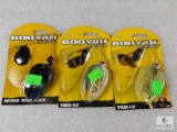 Qty 3 - New Booyah spinner blade fishing lures