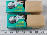 Qty 2 - Brown Bear 7.62x39, 123 grain, 20 cartridges each box