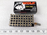Wolf 9mm Luger 115 gr FMJ, 50 rds