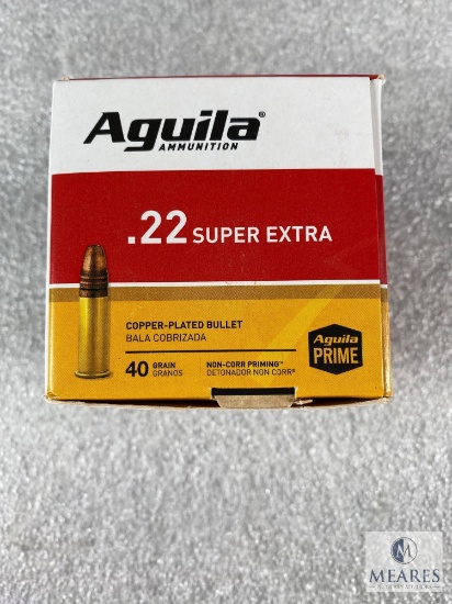 250 Rounds Aguila .22 Long Rifle Ammo. 40 Grain Copper Plated High Velocity. 1255 FPS.