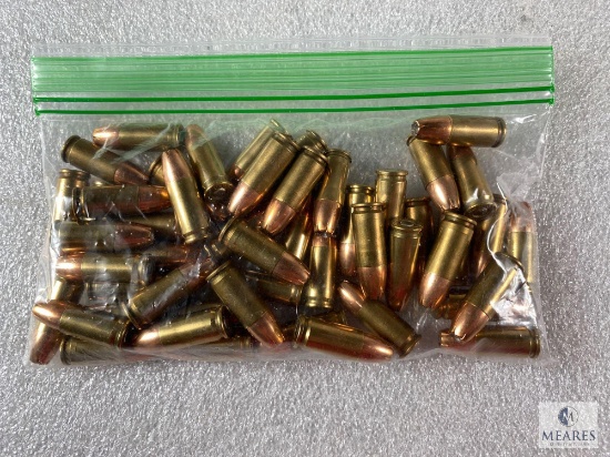 50 Rounds of Georgia Arms 147-grain Hollowpoint 9mm ammunition