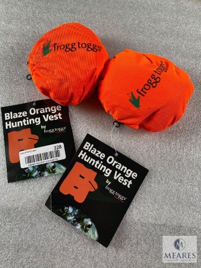 Group of Two - Blaze Orange Hunting Vests by frogg toggs