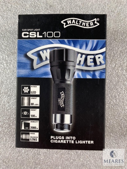NEW - Walther CSL 100 Flashlight - Cigarette Lighter Charged