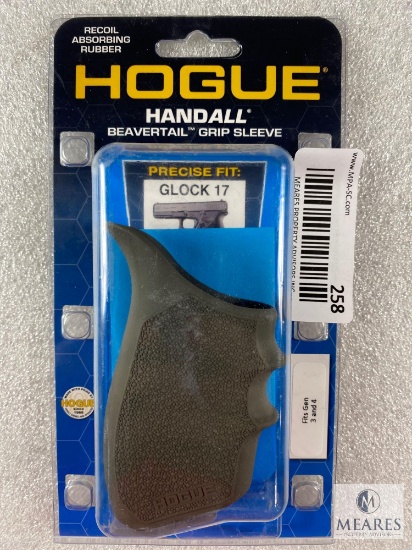 NEW - HOGUE HandALL Beavertail Grip Sleeve - Glock 17 - OD Green Rubber