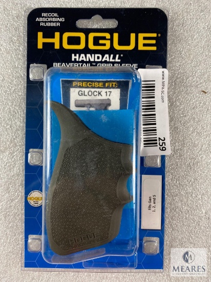 NEW - HOGUE HandALL Beavertail Grip Sleeve - Glock 17 - OD Green Rubber