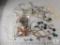 Lot of Jewelry Crafter Pieces - Broken Necklaces, Chains, & Beads