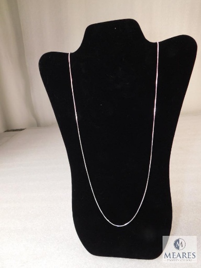 28" Box Necklace 1.4mm 925 Sterling Silver 5 grams