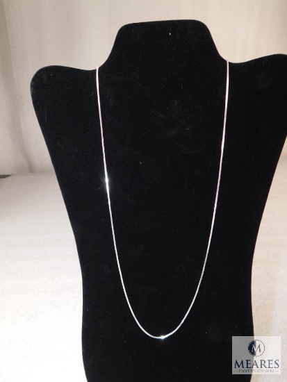 24" Box Necklace 1.4mm 925 Sterling Silver 5 grams