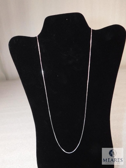 24" Box Necklace 1.4mm 925 Sterling Silver 5 grams