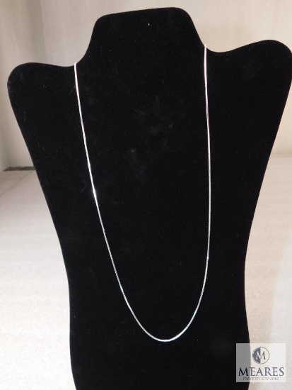 24" Box Necklace 1.4mm 925 Sterling Silver 5 grams