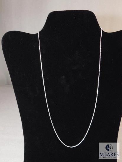 20" Box Necklace 1.4mm 925 Sterling Silver 3 grams