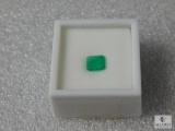 Natural Colombian Emerald Stone Square Cut Approx 2 Carats