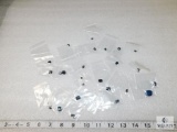 Large Lot of Dark Sapphire Cut Stones- Appear to be natural Corundum Various Size & Shapes