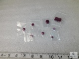 Lot of Ruby Cut Stones - Appear to be Natural Corundum in Various Sizes & shapes