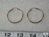 14k Yellow Gold Hoop Earrings approx. 1.7 grams