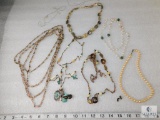 Lot of Vintage Costume Jewelry - Various Necklaces