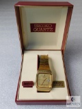 Men's Seiko Quartz Gold tone Wrist Watch