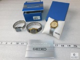 Lot (2) Men's Wrist Watches Seiko & Quartz Taylor Jensen