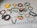 Assorted Bracelet Lot - includes Bangles, Beads, and Links