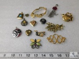 Lot of Vintage Pins, Bracelets, and Pendants