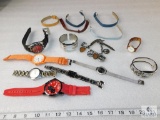 Lot Mens & Ladies Fashion Wrist Watches & bands