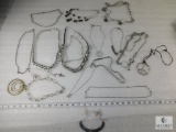 Lot of Silverton Necklaces includes Peace Sign, Cross, Multi-layer, etc