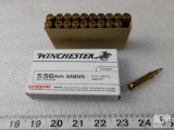 20 Rounds Winchester 5.56mm Ammo 62 Grain FMJ