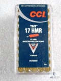 50 Rounds CCI TNT .17 HMR Jacketed HP 17 Grain