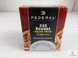 550 Rounds Federal .22 LR Ammo 36 Grain