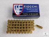 50 rounds Fiocchi 9mm ammo. 115 grain FMJ brass case