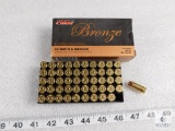 50 rounds PMC .40 S&W ammo. 165 grain FMJ. Brass cased.