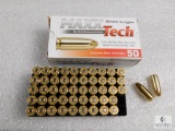 50 rounds Maxx Tech 9mm ammo. 115 grain FMJ brass case