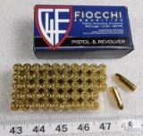 50 rounds Fiocchi 9mm ammo. 115 grain FMJ brass case.