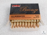 20 rounds PMC .223 Remington ammo. 55 grain FMJ boat tail.