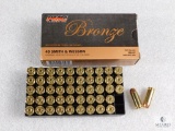 50 rounds PMC .40 S&W ammo. 165 grain FMJ. Brass cased.