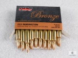 20 rounds PMC .223 Remington ammo. 55 grain FMJ boat tail.
