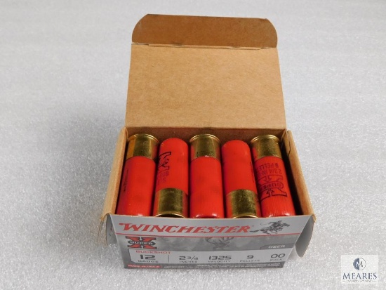 15 rounds Winchester .12 gauge Buckshot 2 3/4" 00 buck 9 pellets. 1325 FPS great for home protection