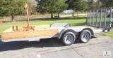 18' Two Axle Flatbed Equipment Trailer