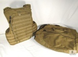 MSA Paraclete Tactical Military Body Armor Modular Vest Molle Size X-Large w/ Storage Bag