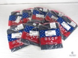 Lot of 8 New Mens DSCP 100% Cotton Navy Blue Undershirt Size (2XL) XX-Large