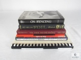 Lot of 6 Books on Fencing and Foils, and Saber